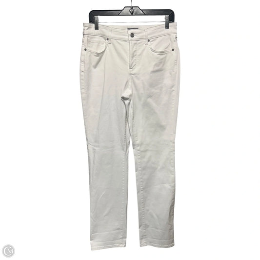 Jeans Straight By Not Your Daughters Jeans In White Denim, Size: 8