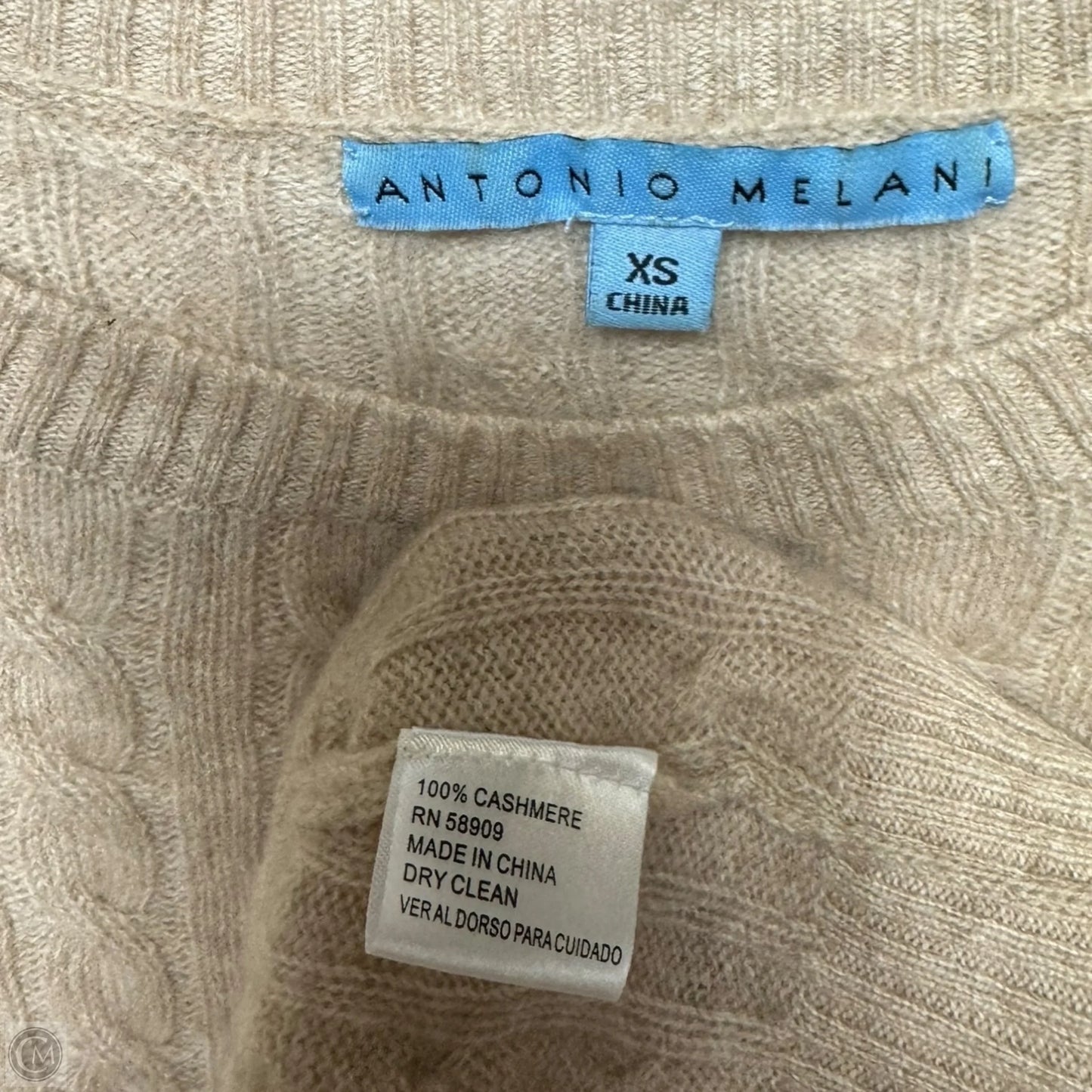 Sweater Cashmere By Antonio Melani In Tan, Size: Xs