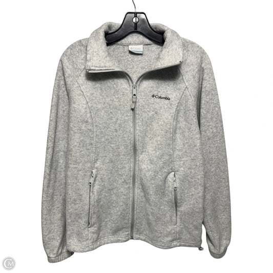 Jacket Fleece By Columbia In Grey, Size: M