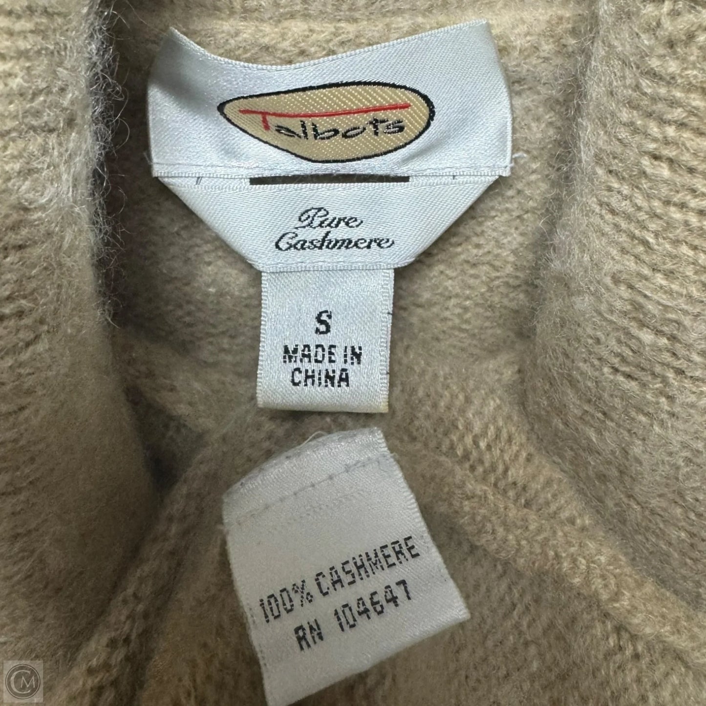 Sweater Cashmere By Talbots In Tan, Size: S