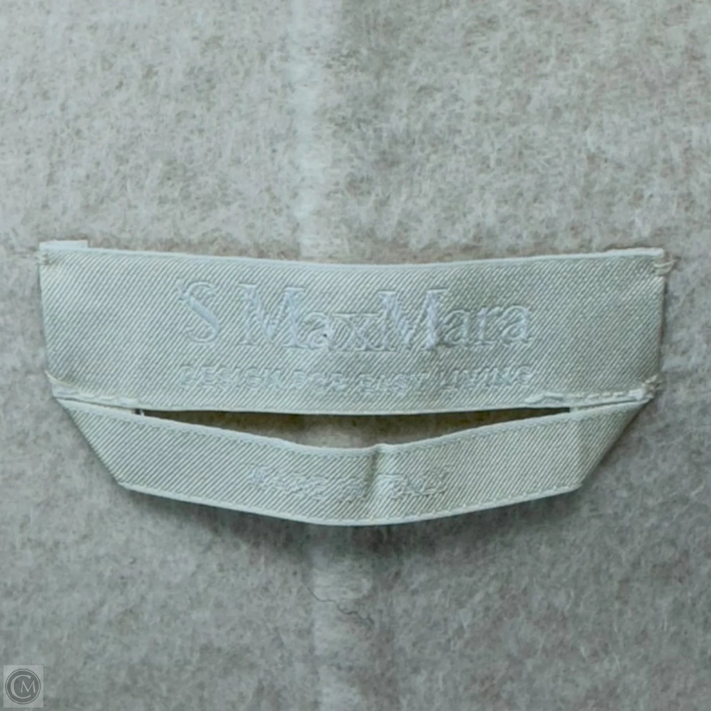 WOOL/ANGORA/CASHGORA BLEND Jacket Designer By Max Mara In Cream, Size: 10