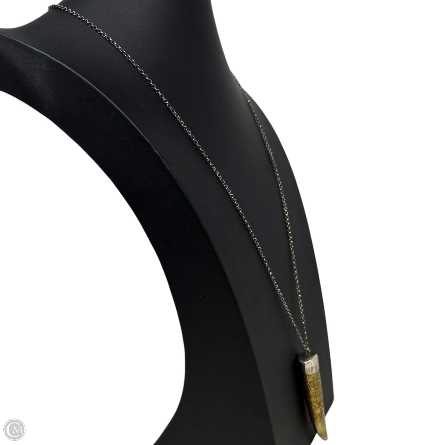 Adventure Seeker Etched Horn Sterling Silver Pendant Necklace N3238 By Silpada