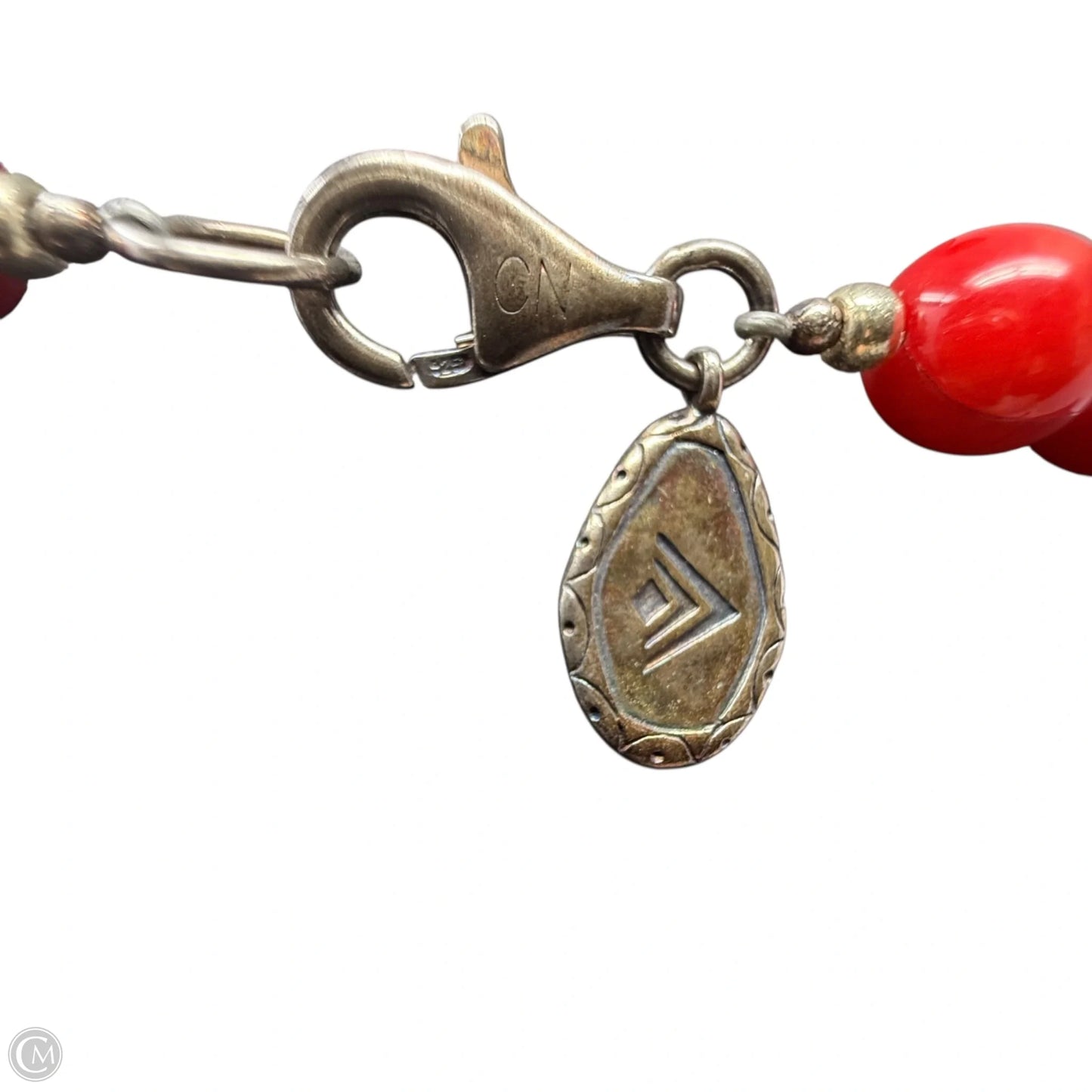 Under The Sun Sterling Silver, Brass, Red Coral, & Howlite Necklace By Silpada