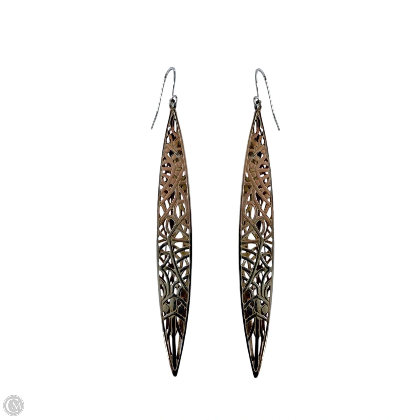 Sterling Silver Filigree Stiletto Earrings Dangle/drop By Clothes Mentor