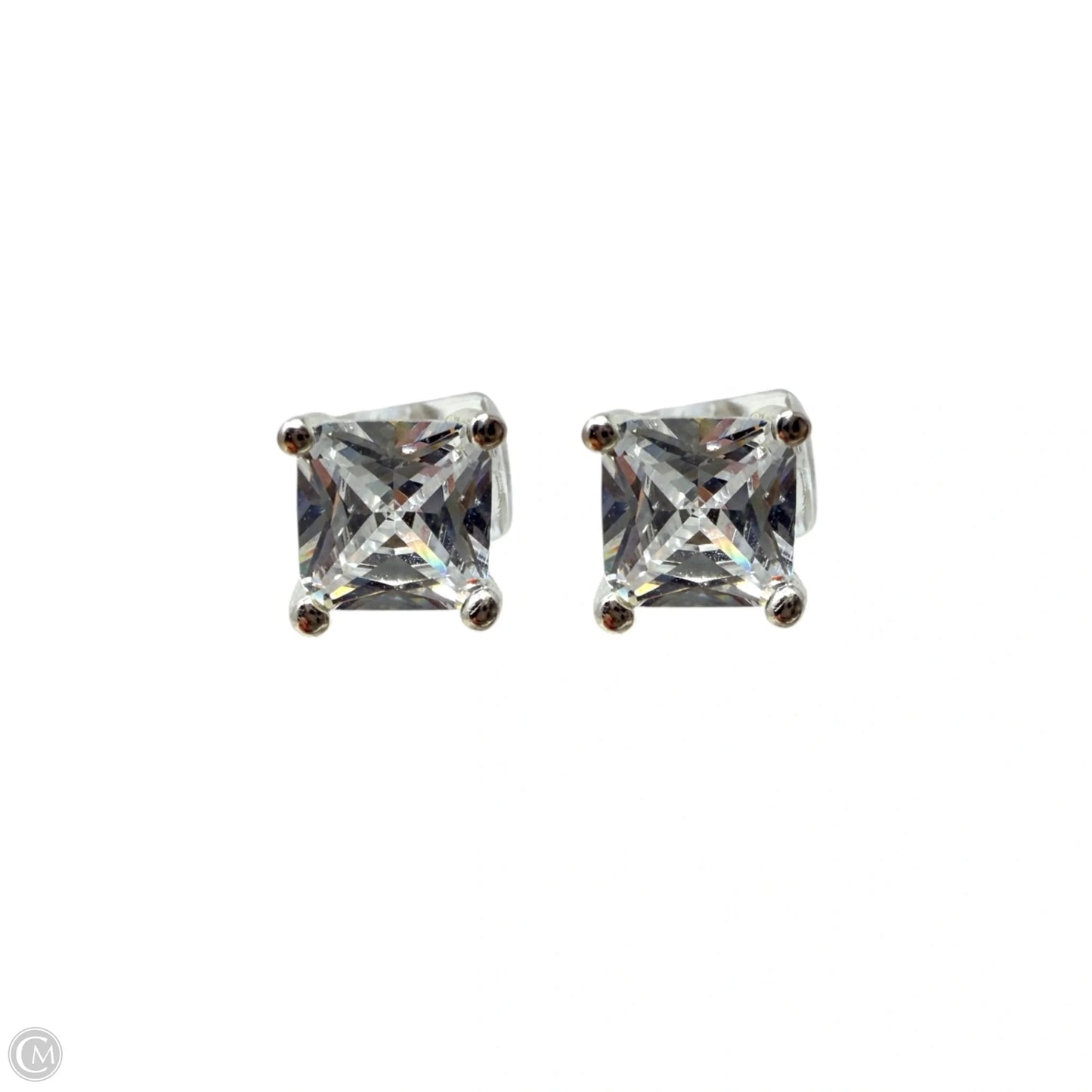 Kaleidoscope CZ & Sterling Silver Stud Earrings By Silpada