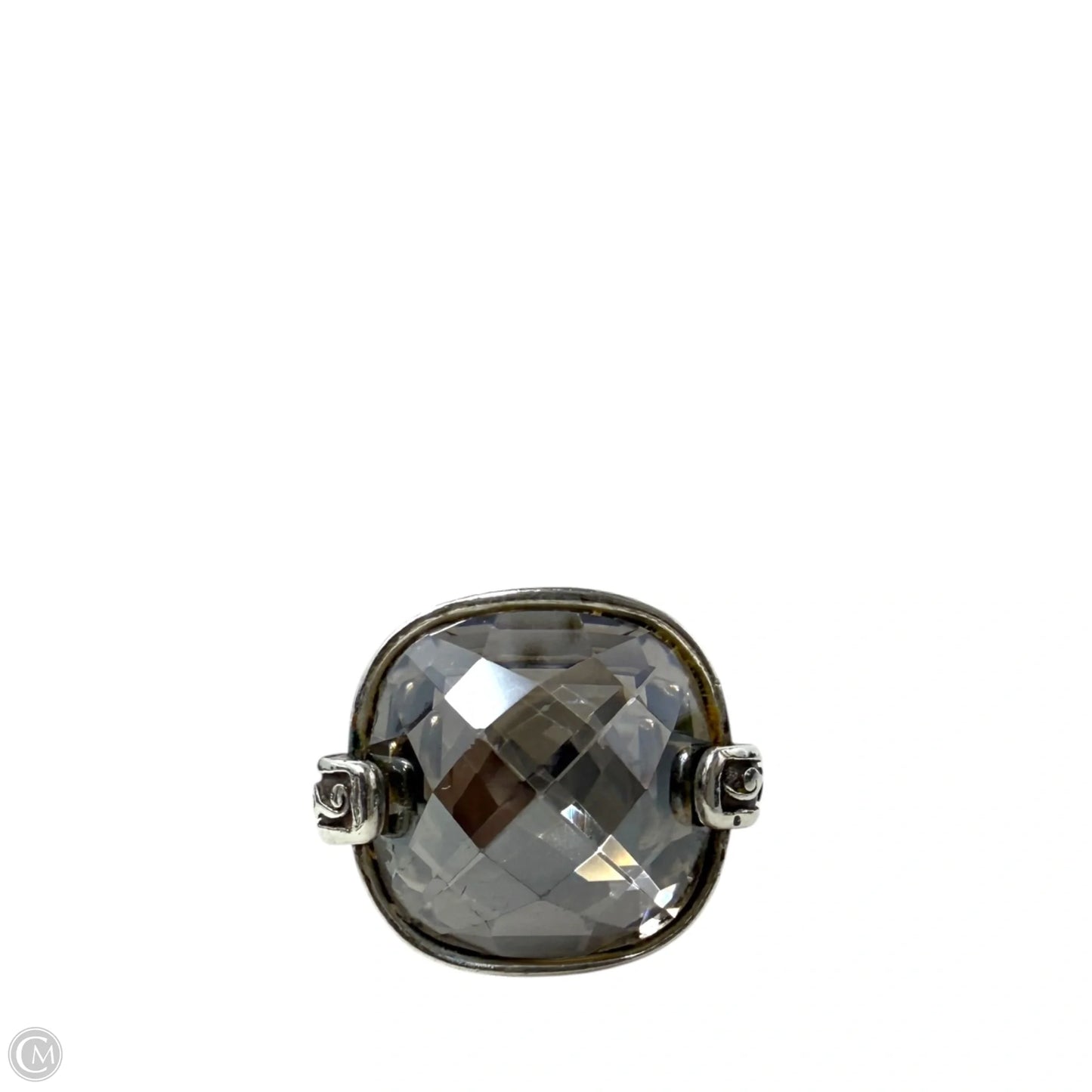 Retired Venus Rising Swarovski Crystal Scroll Statement Ring By Brighton, Size: 8