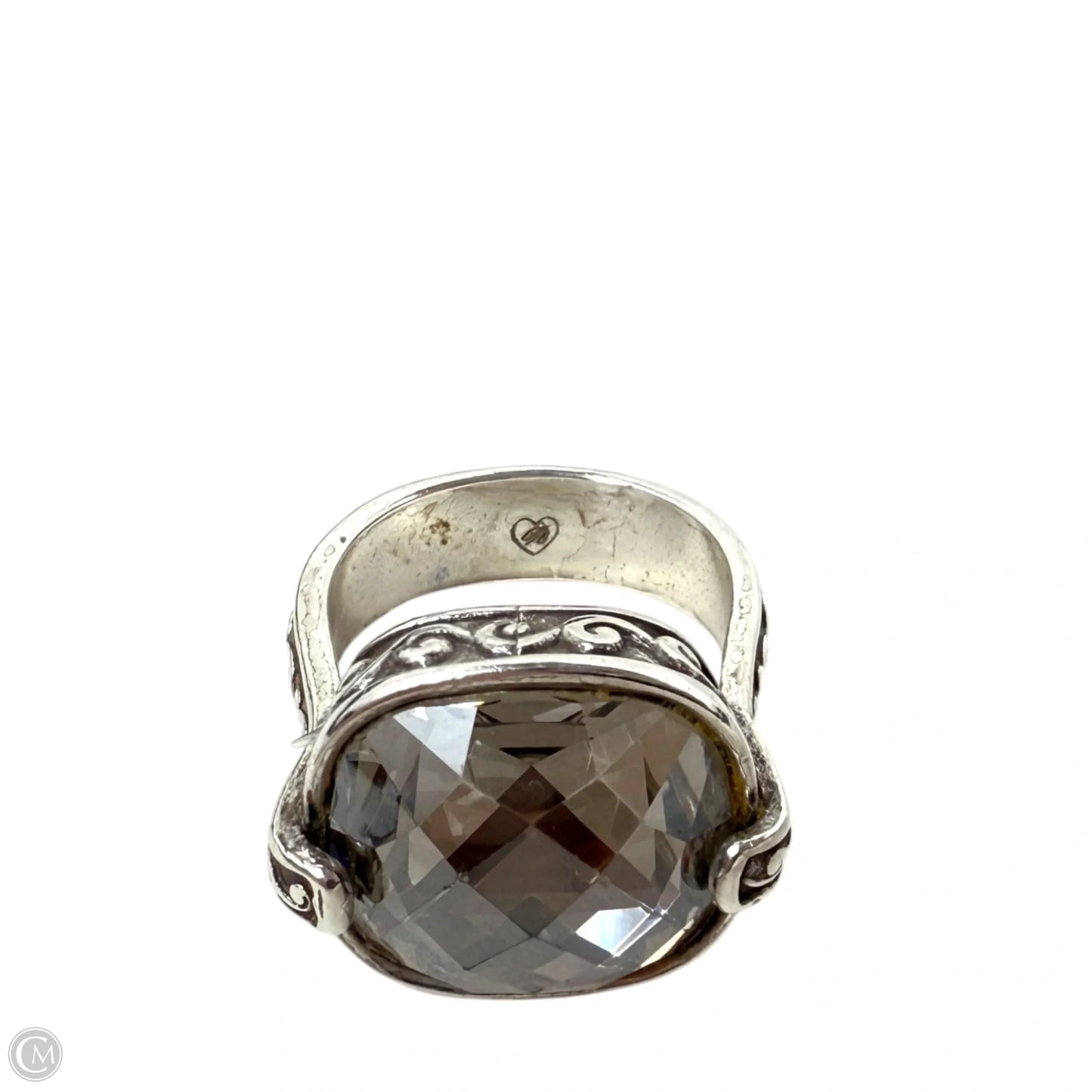 Retired Venus Rising Swarovski Crystal Scroll Statement Ring By Brighton, Size: 8