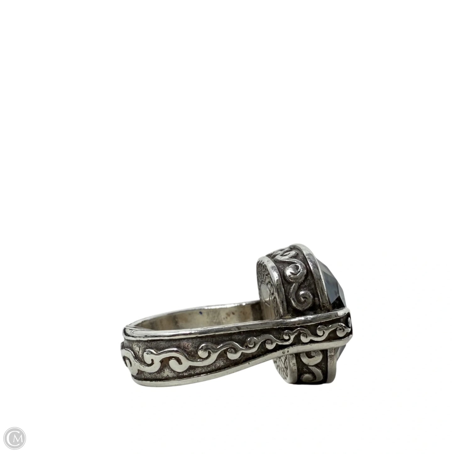 Retired Venus Rising Swarovski Crystal Scroll Statement Ring By Brighton, Size: 8