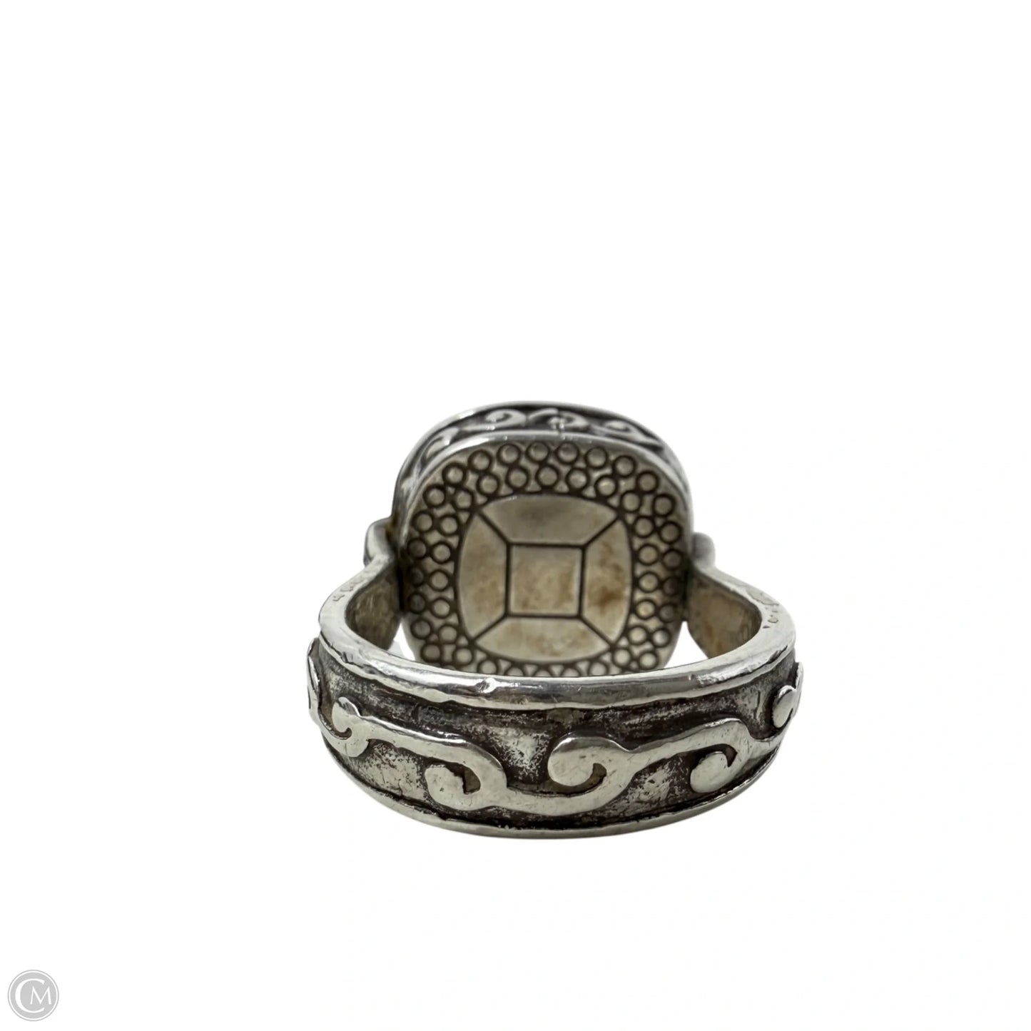 Retired Venus Rising Swarovski Crystal Scroll Statement Ring By Brighton, Size: 8