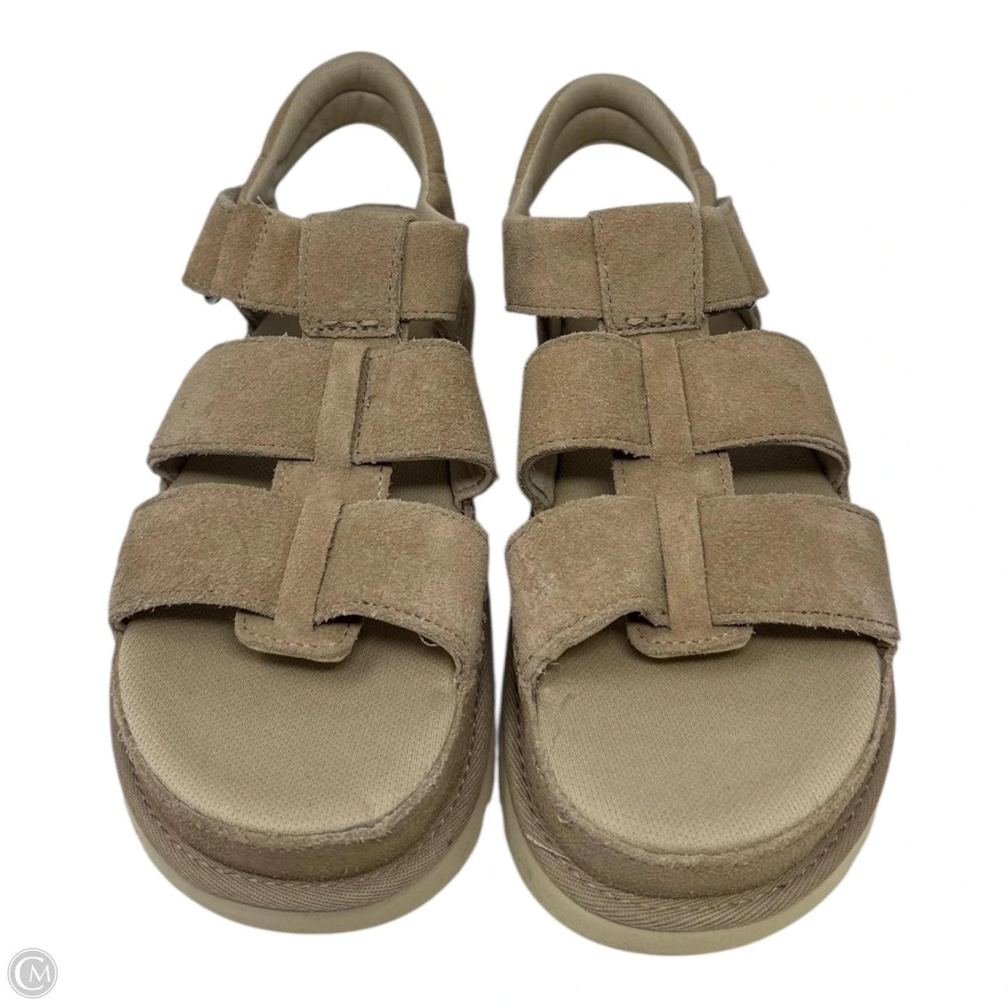 Goldenstar Sandals Designer By Ugg In Tan, Size: 9