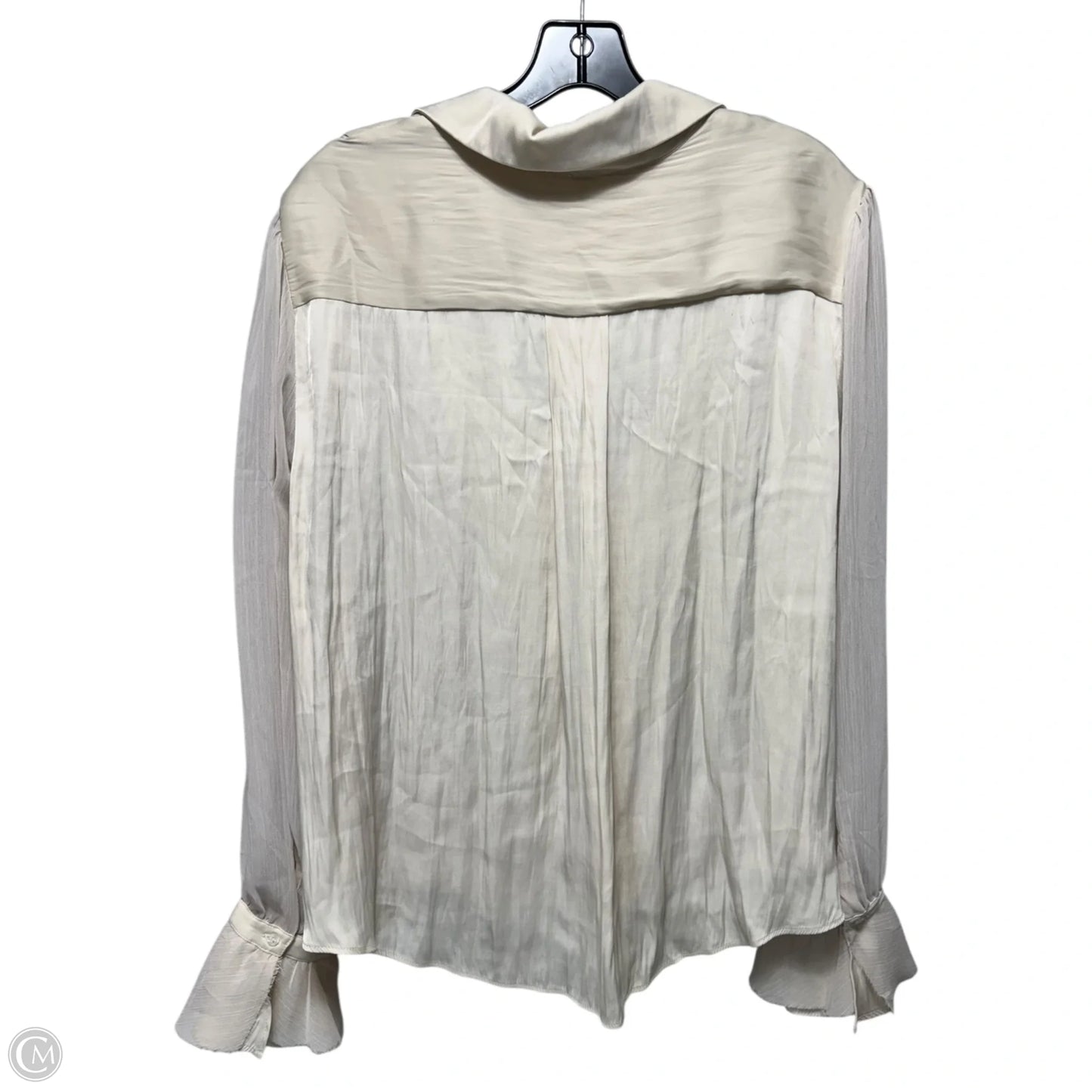 Top Long Sleeve By Free People In Cream, Size: L