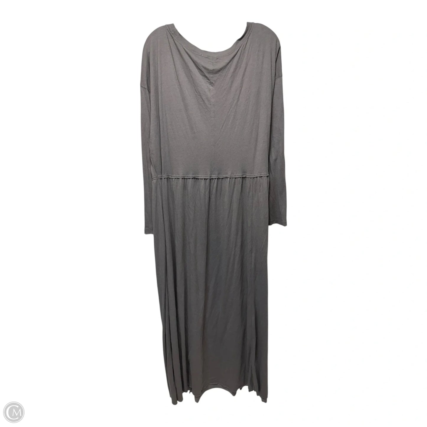 Drop Waist Oversized Dress Casual Maxi By Free People In Grey, Size: M