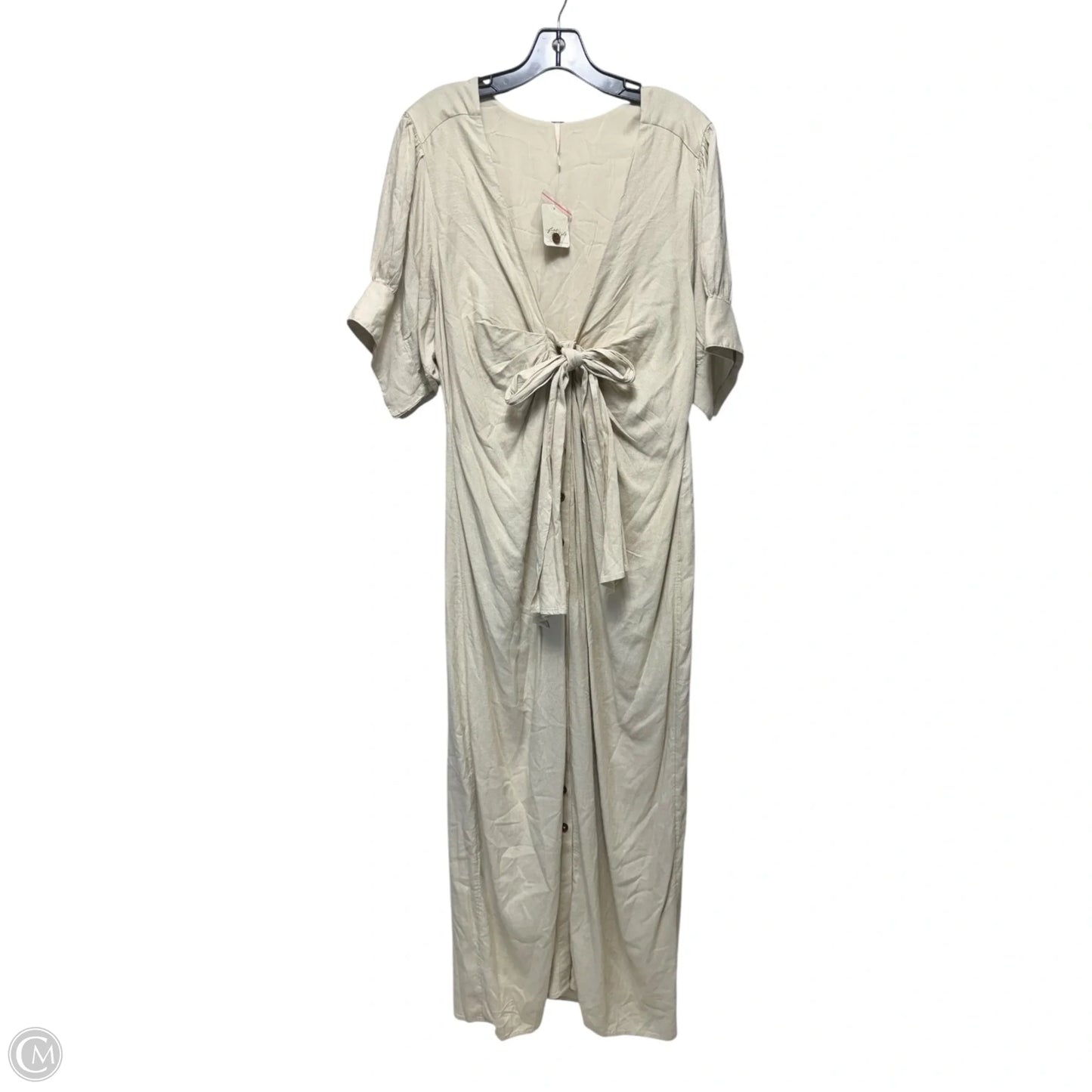 Dress Casual Maxi By Free People In Cream, Size: Xl