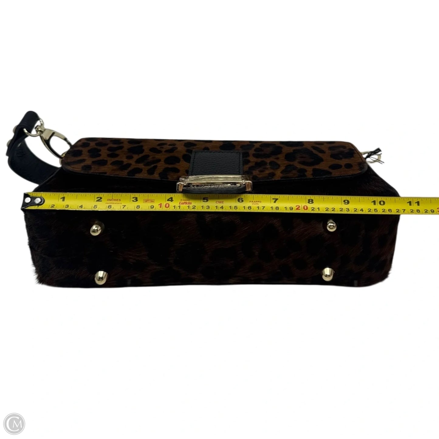 Leopard Horsehair Handbag Leather By Cmb, Size: Medium