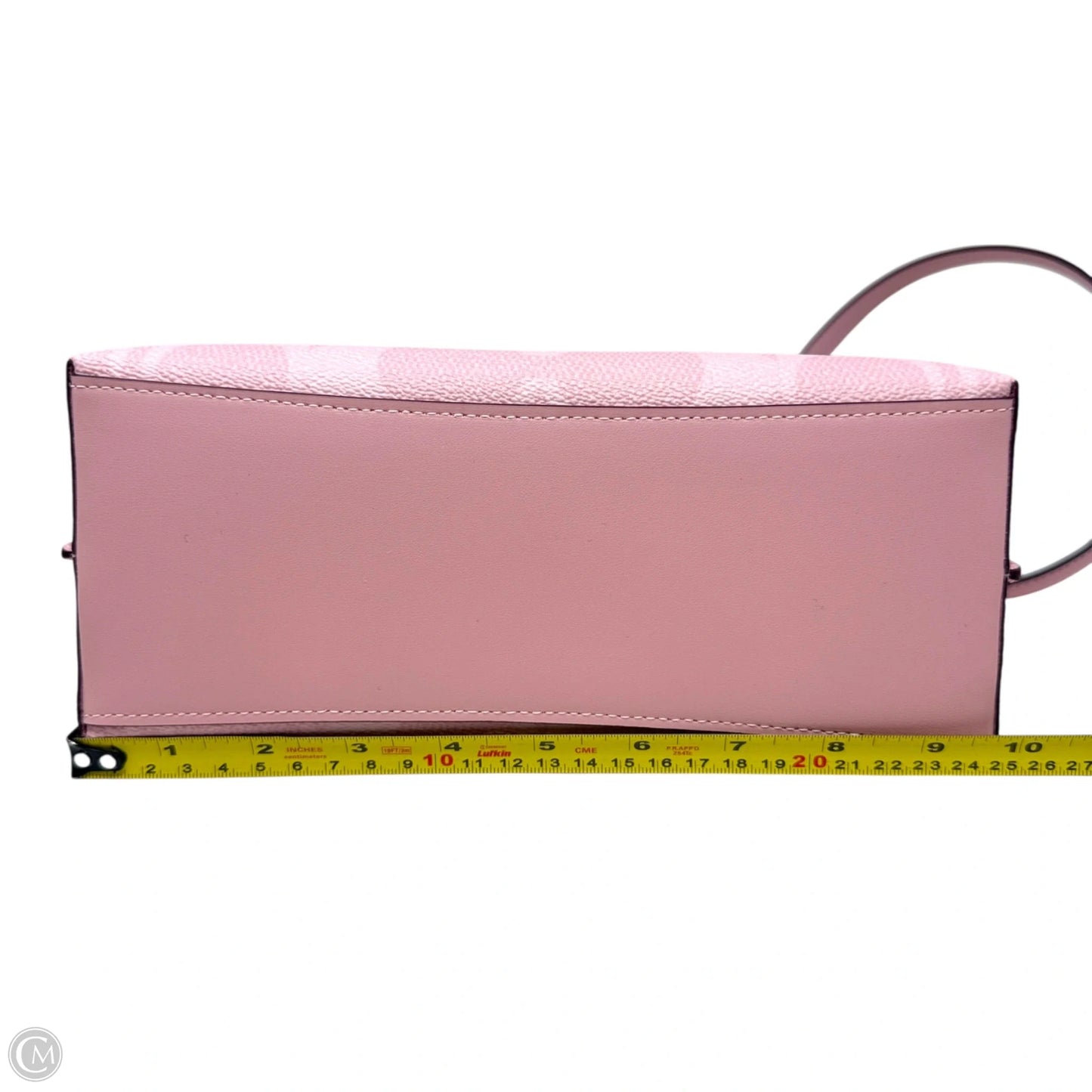 Mollie 25 Tote Designer By Coach In Powder Pink Coated Canvas, Size: Medium