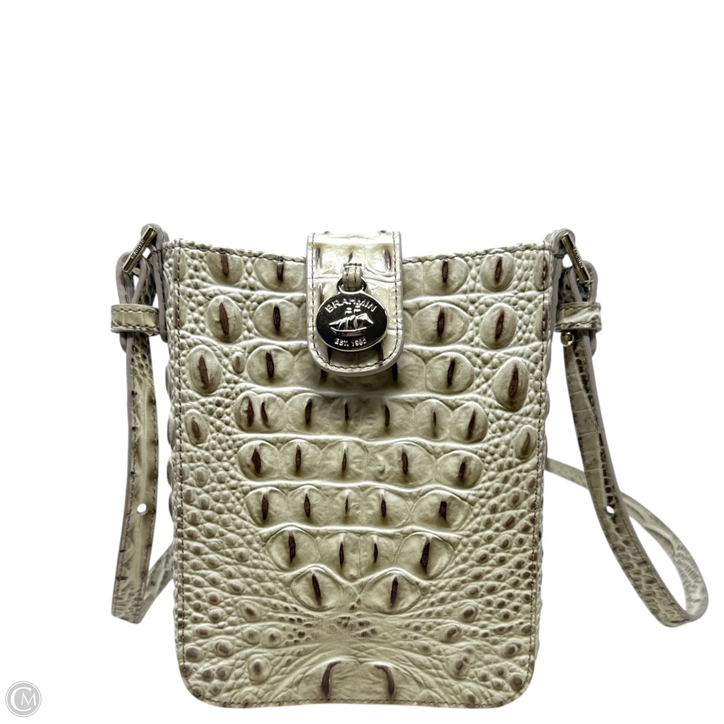 Marley Melbourne Leather Crossbody Designer By Brahmin, Size: Medium