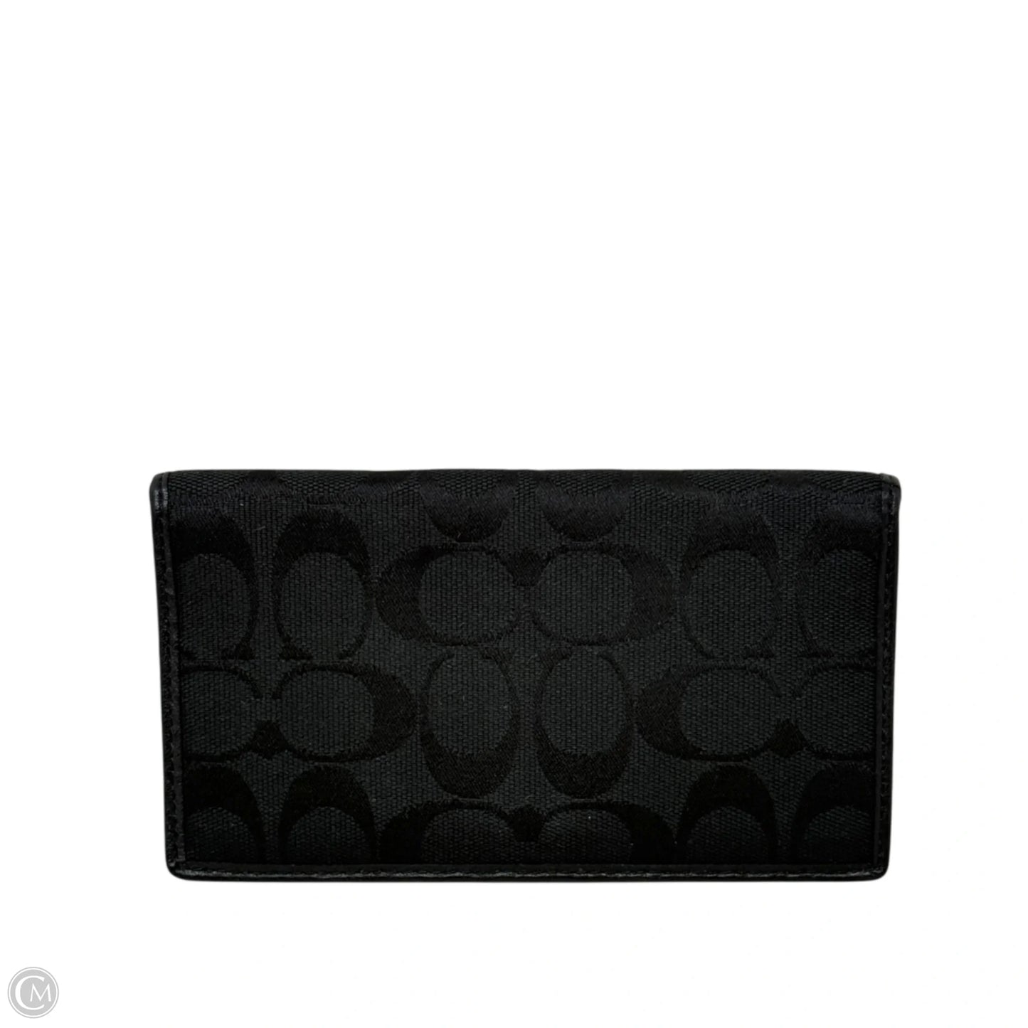 Checkbook Cover Designer By Coach, Size: Medium