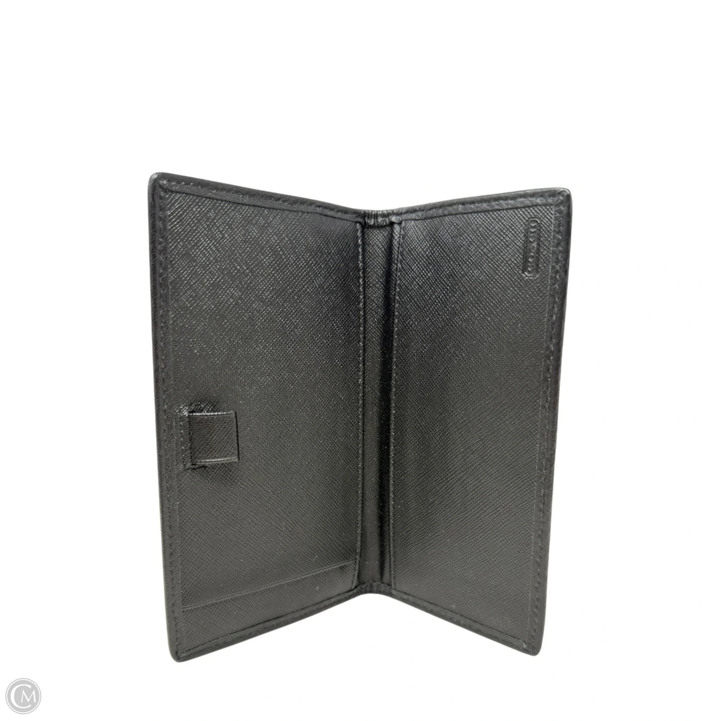 Checkbook Cover Designer By Coach, Size: Medium