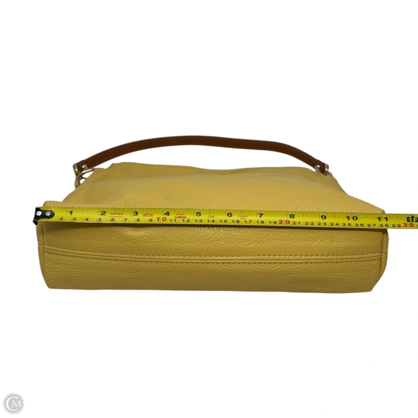 Double Zip Handbag Leather By Valentina, Size: Medium