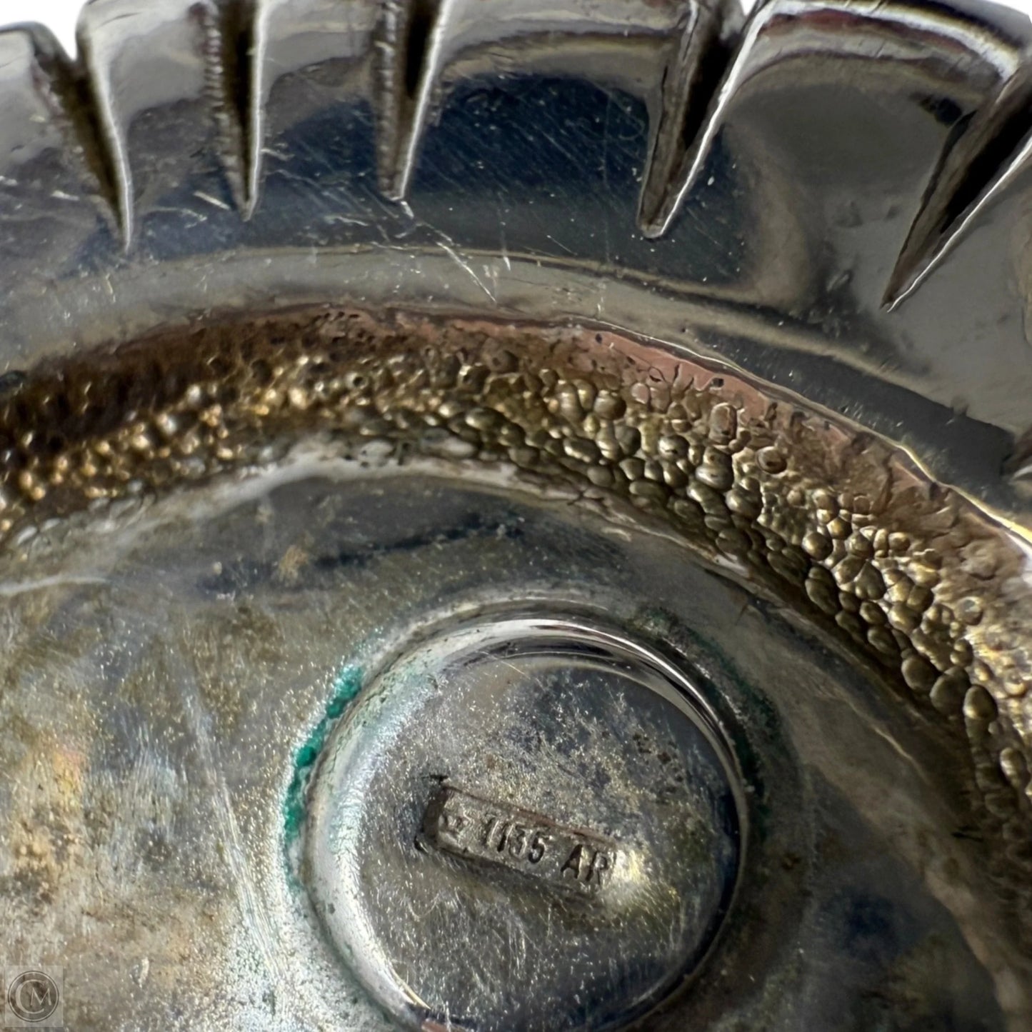 Vintage 925 Sterling Silver Textured Woven Stud Earrings