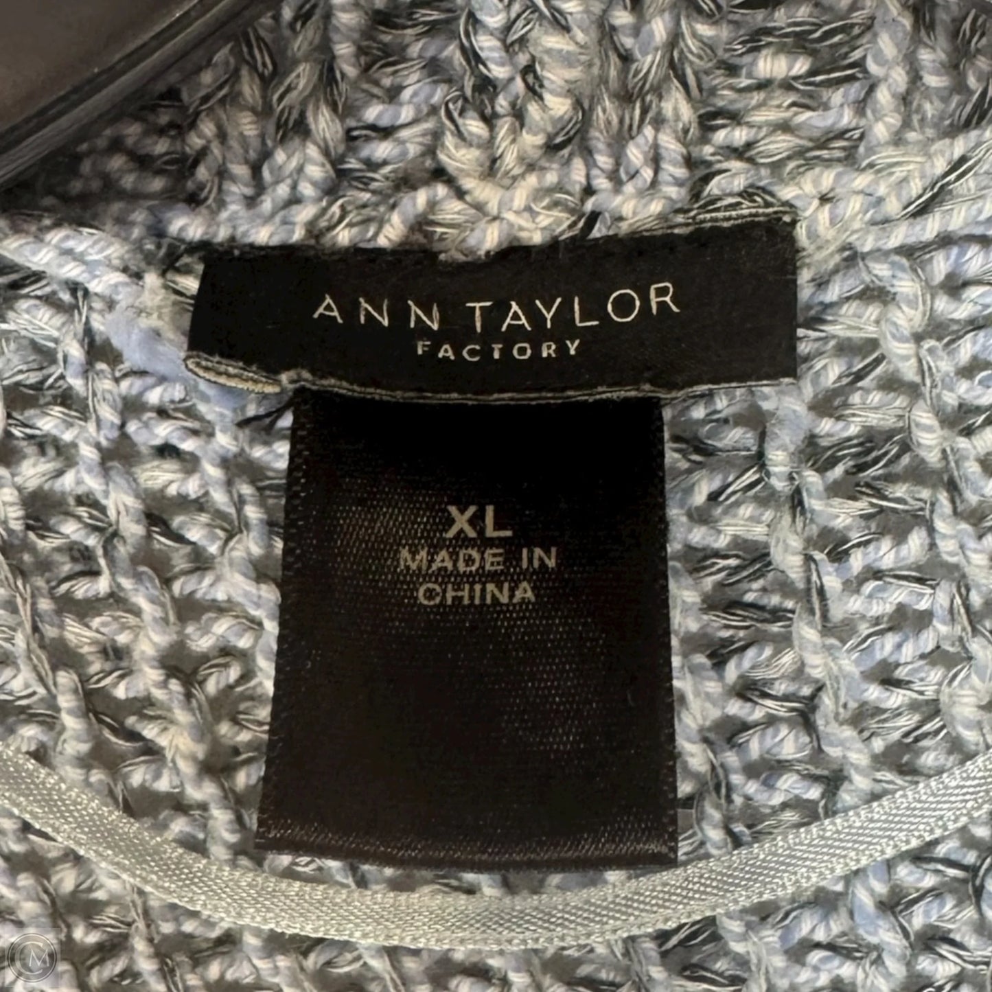 Sweater Cardigan By Ann Taylor In Blue, Size: Xl