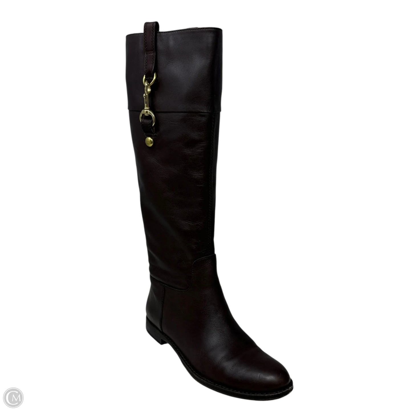 Martta Riding Boots Designer By Coach In Brown, Size: 7.5