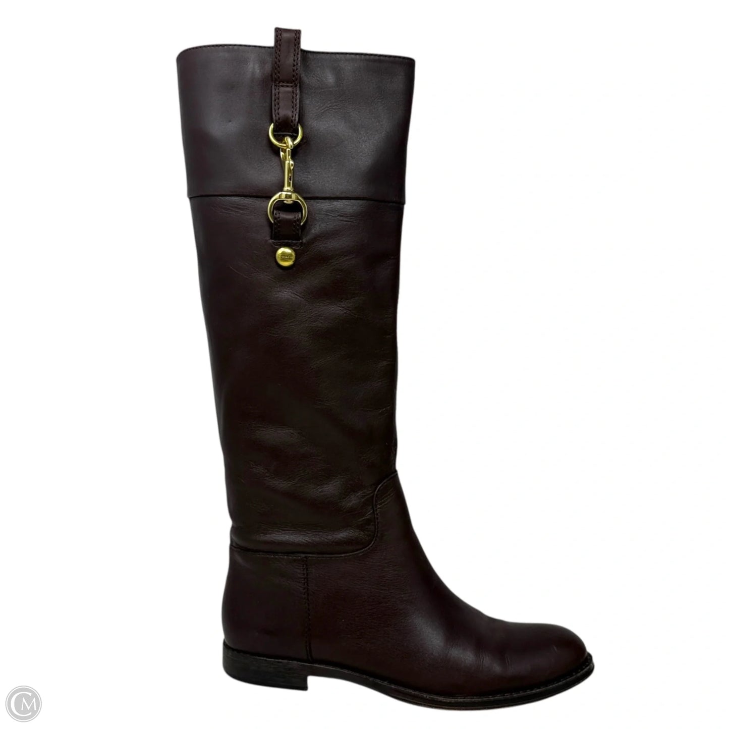 Martta Riding Boots Designer By Coach In Brown, Size: 7.5
