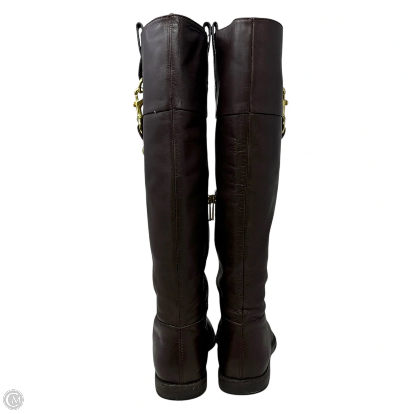 Martta Riding Boots Designer By Coach In Brown, Size: 7.5