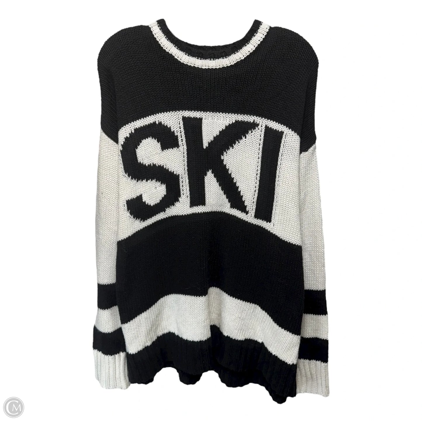 Sweater By Mumu In Black & White, Size: S