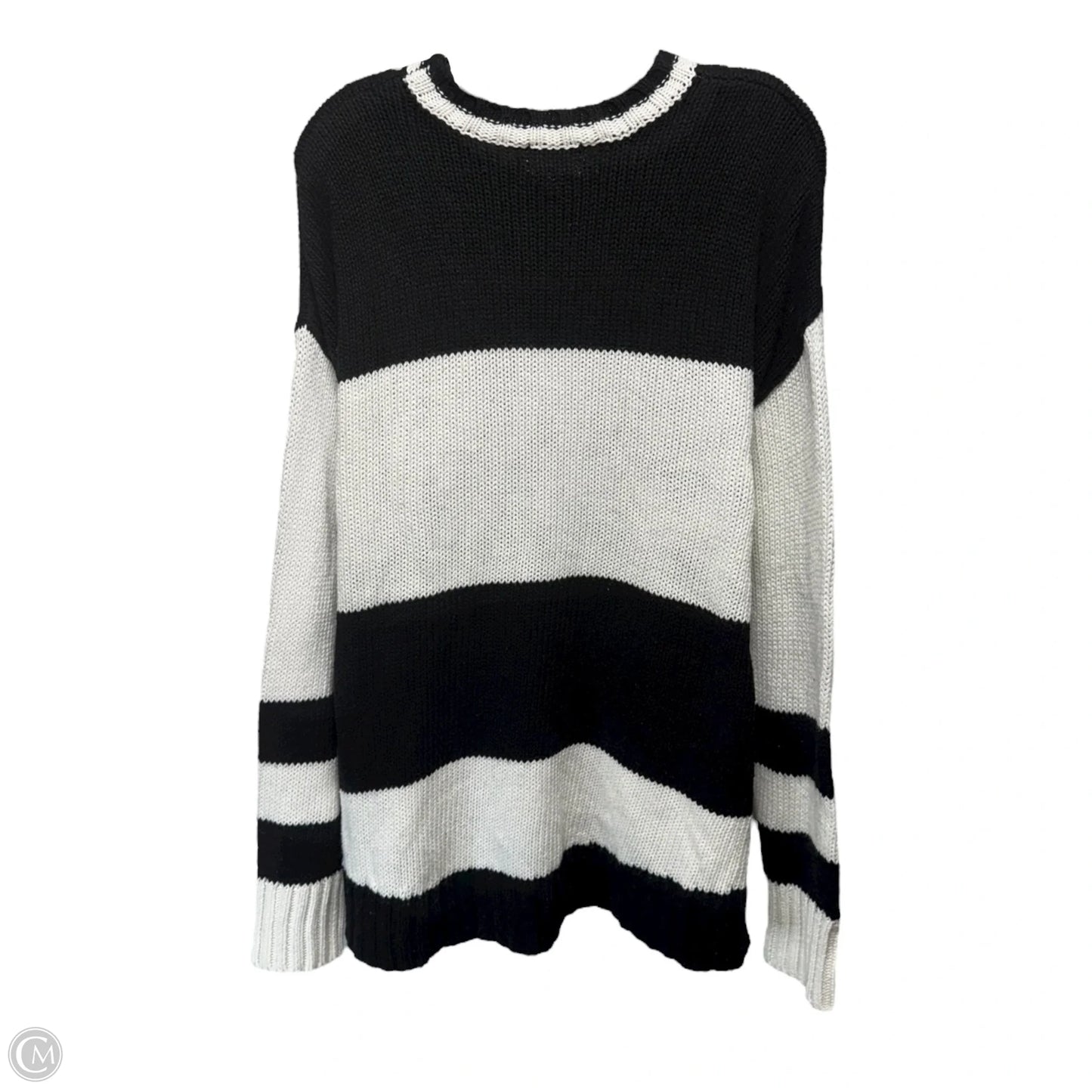 Sweater By Mumu In Black & White, Size: S