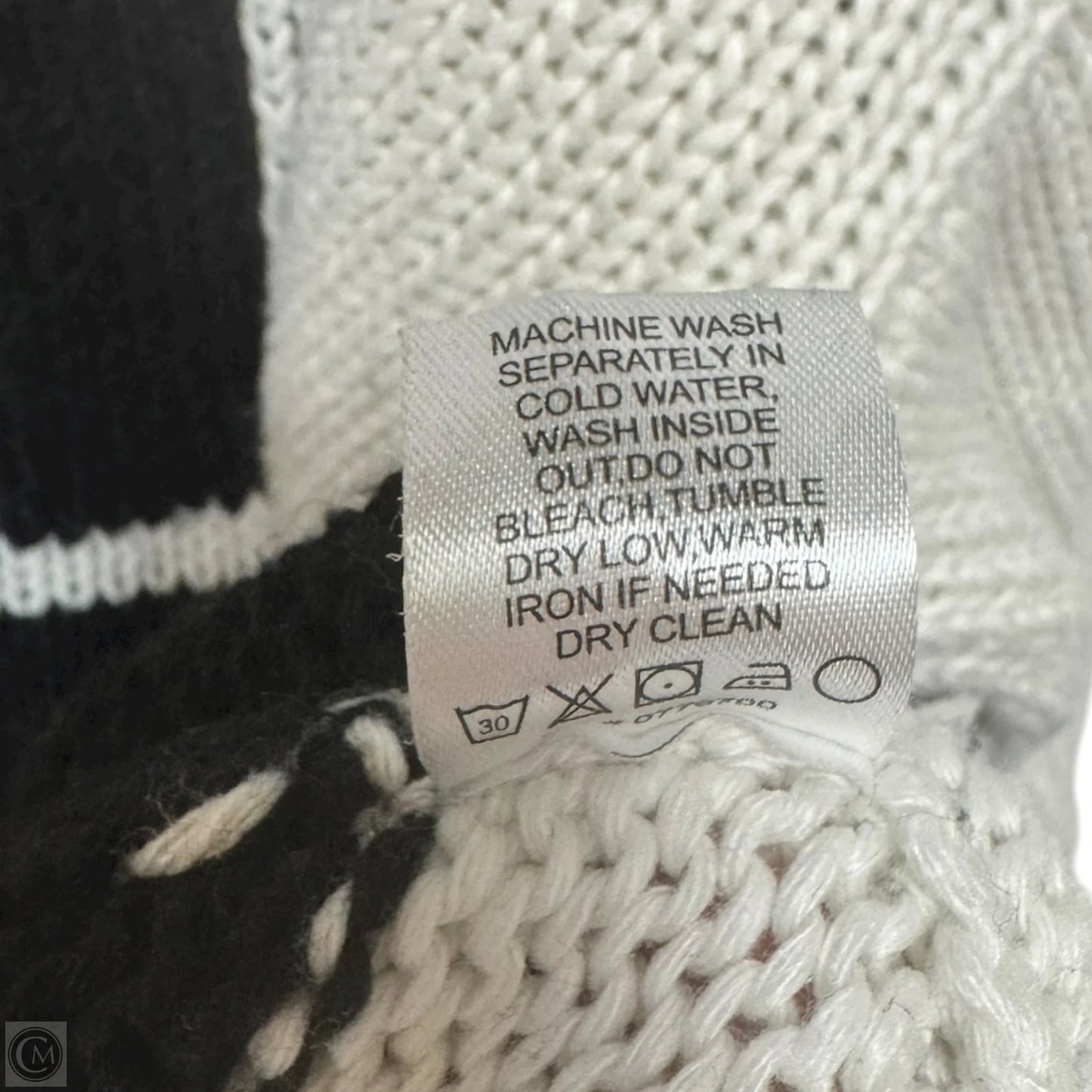 Sweater By Mumu In Black & White, Size: S