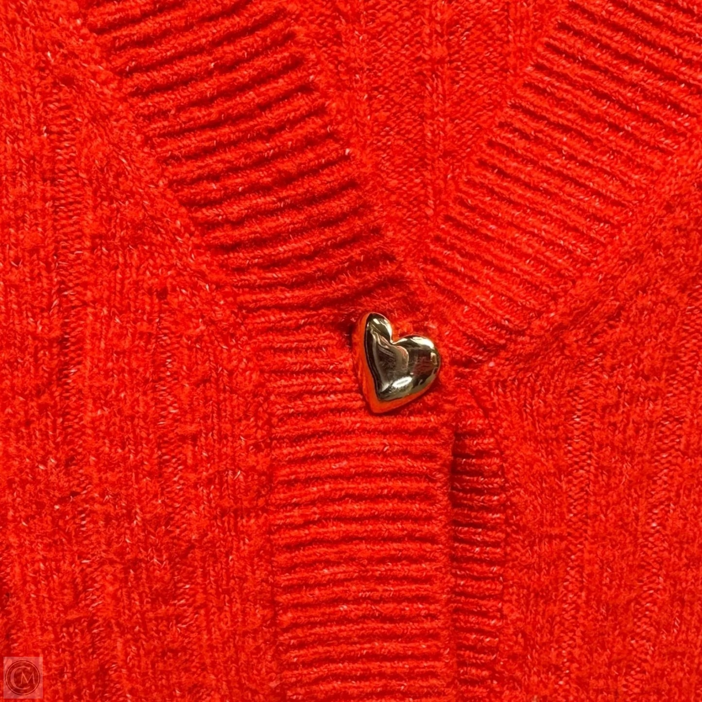Sweater Cardigan By Loft In Orange, Size: Xs