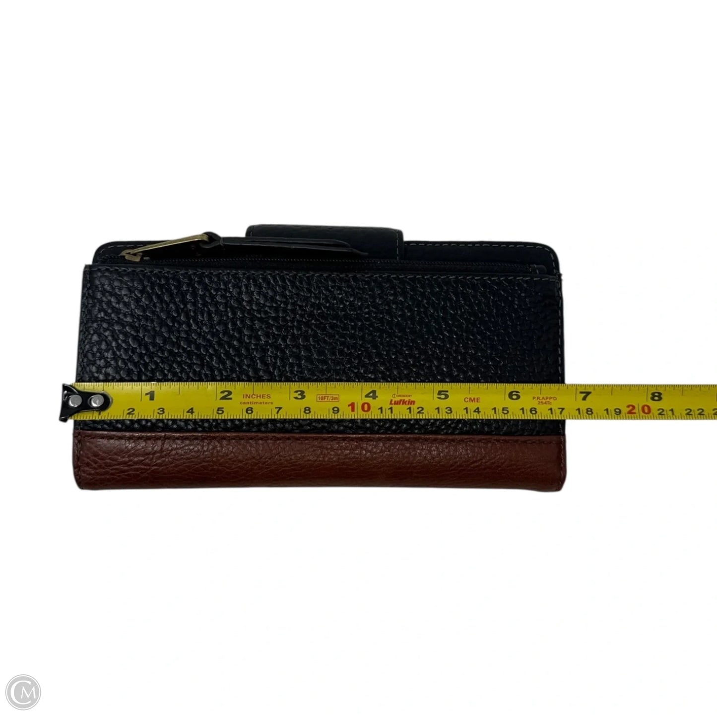 Wallet Leather By Fossil, Size: Medium