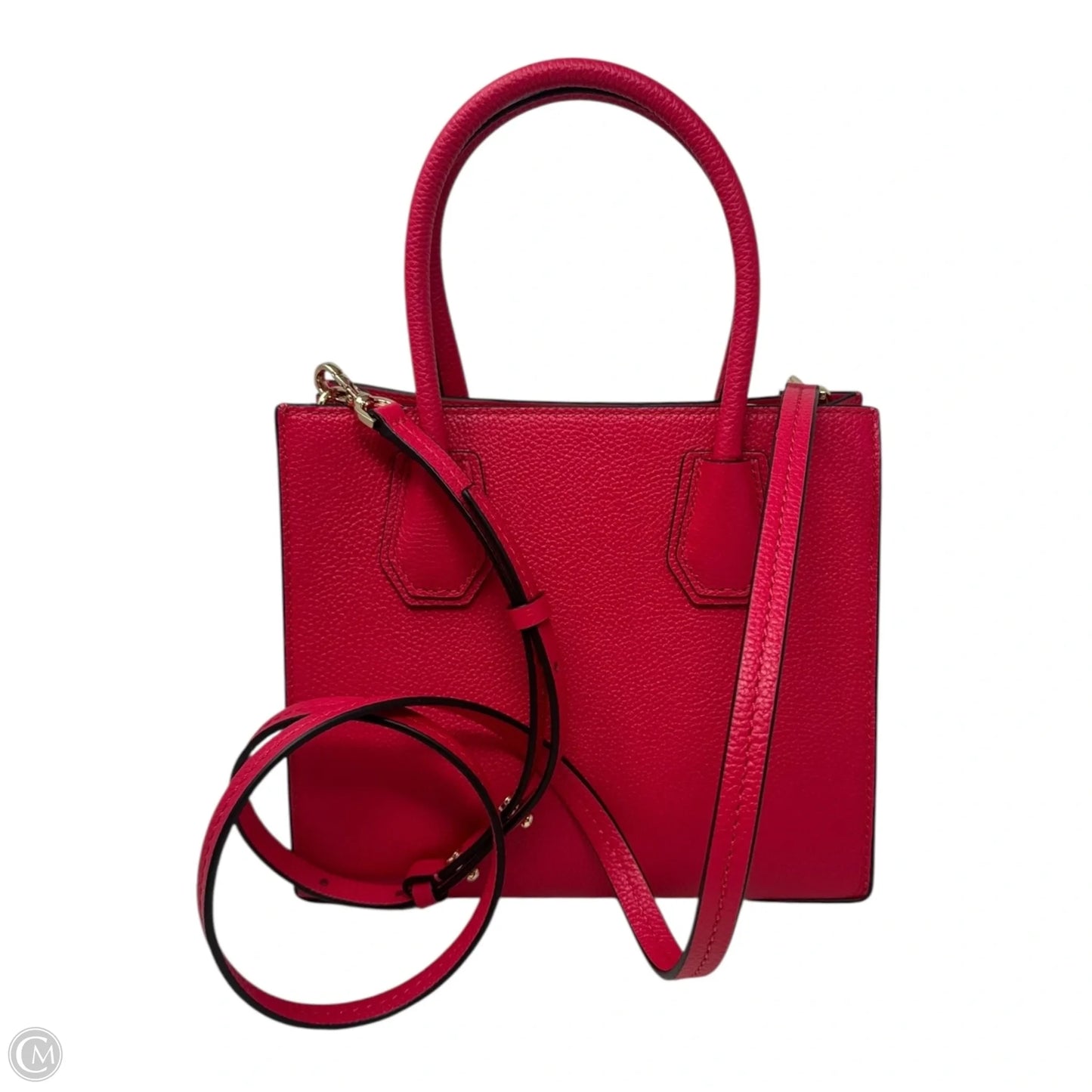 Mercer Flower Handbag Leather By Michael By Michael Kors, Size: Small