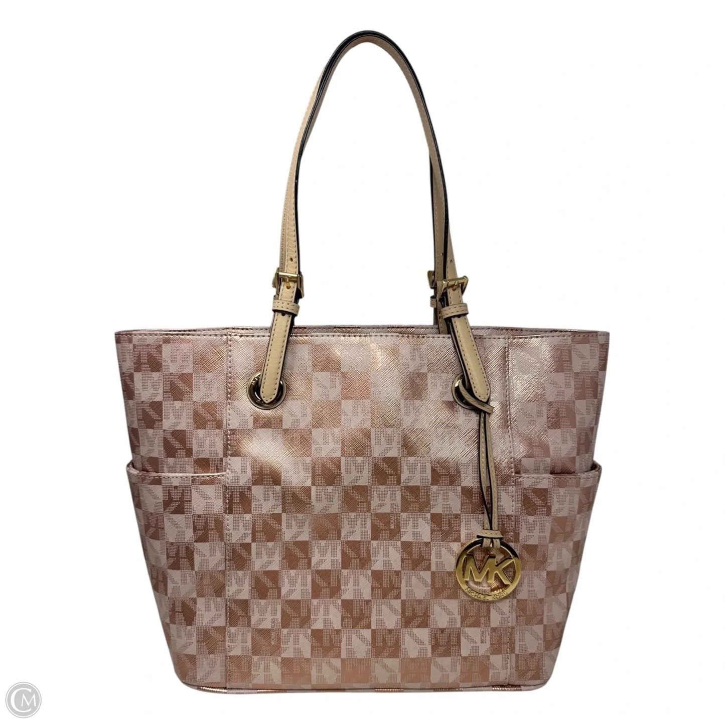 Metallic Jet Set Tote By Michael By Michael Kors, Size: Medium
