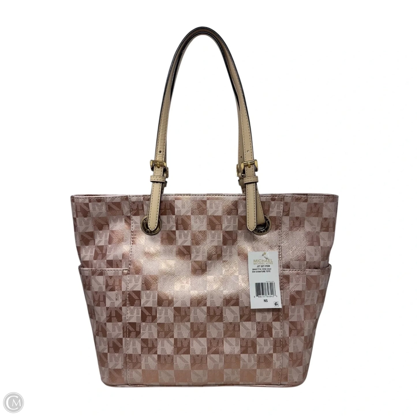 Metallic Jet Set Tote By Michael By Michael Kors, Size: Medium