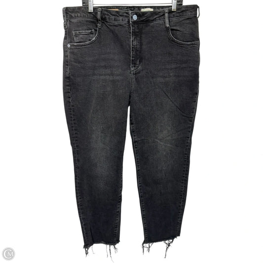 The Cigarette Jeans By Pilcro x Anthropologie In Black Denim, Size: 18