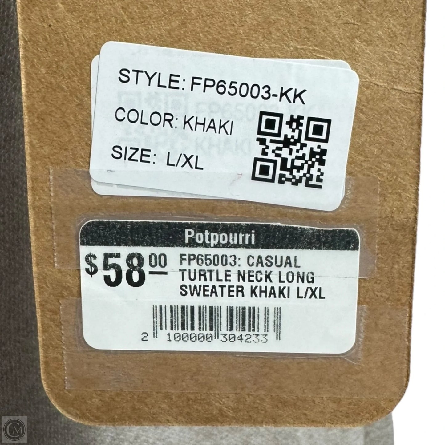 Sweater By Original In Beige, Size: L