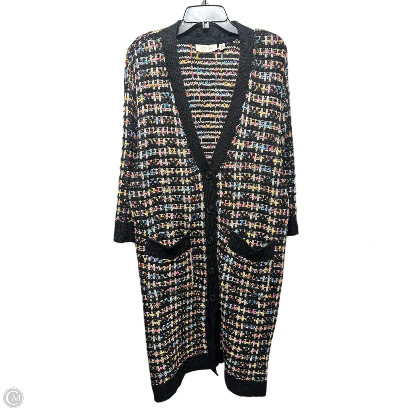 Duster Sweater Cardigan By Rd Style In Multi-colored, Size: S