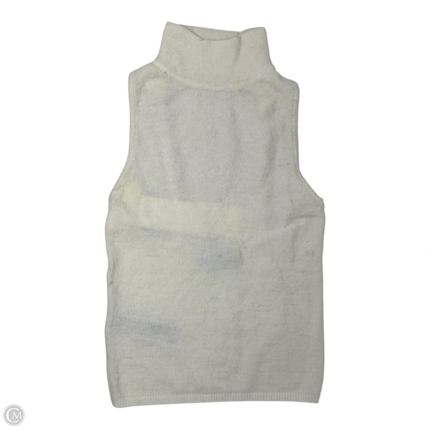 Top Sleeveless By Mng In Cream, Size: Xs