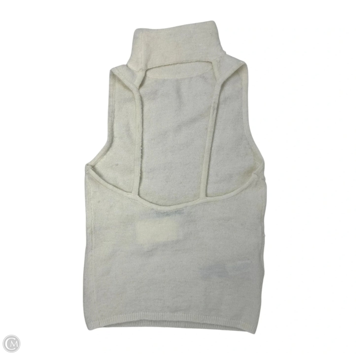 Top Sleeveless By Mng In Cream, Size: Xs
