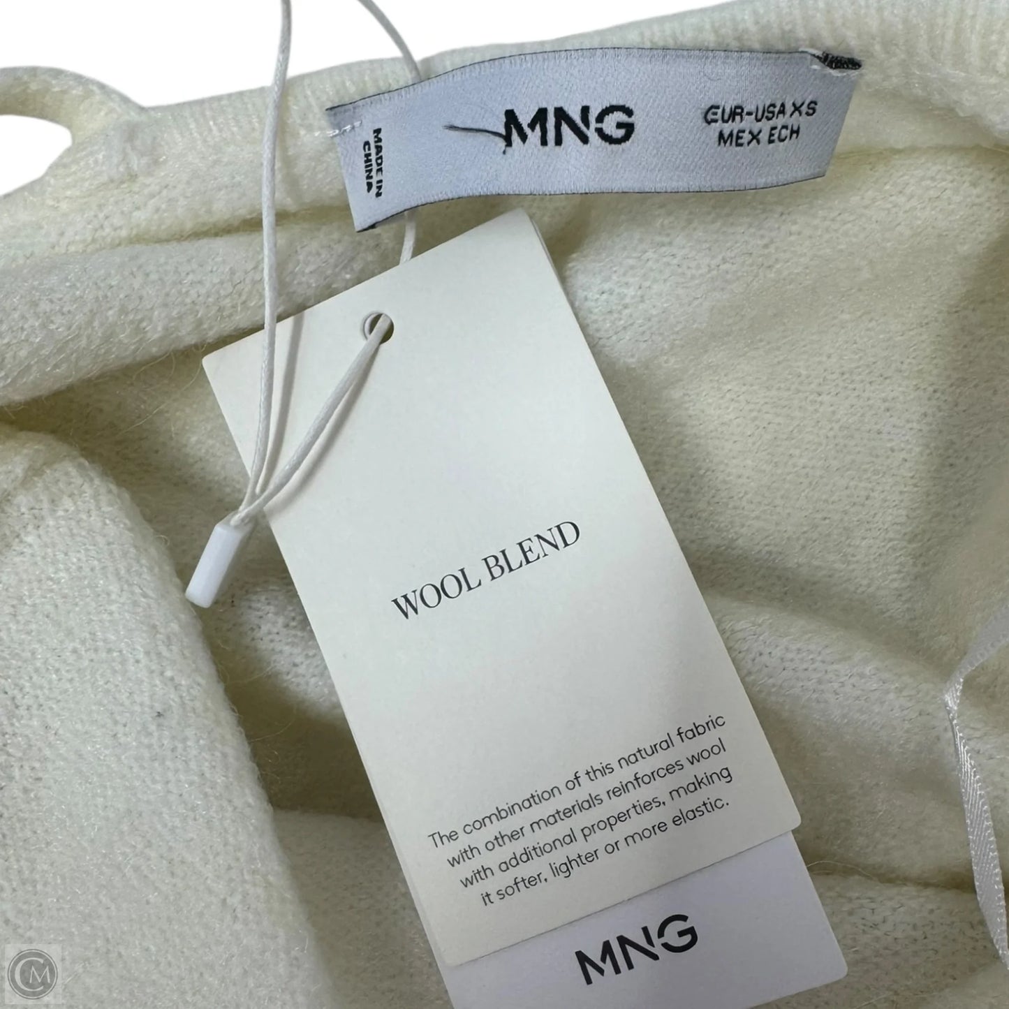 Top Sleeveless By Mng In Cream, Size: Xs