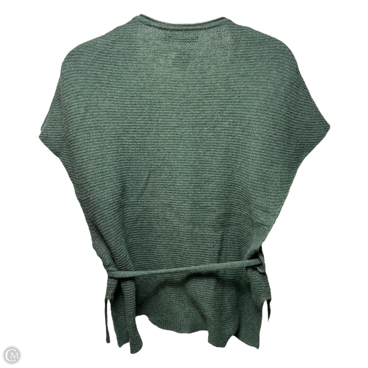 Belted Sweater Vest By Gudrun Sjoden In Green, Size: M