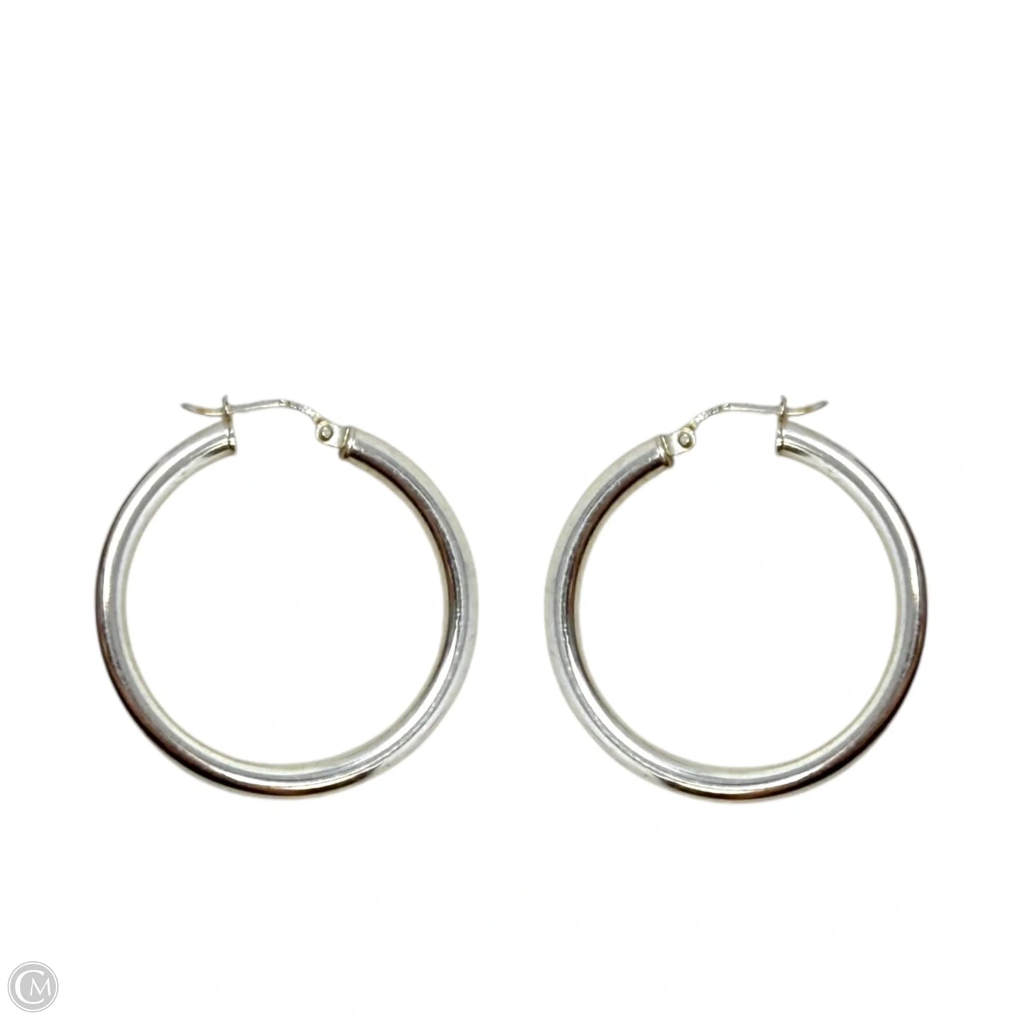 Medium Sterling Silver Hoop Earrings