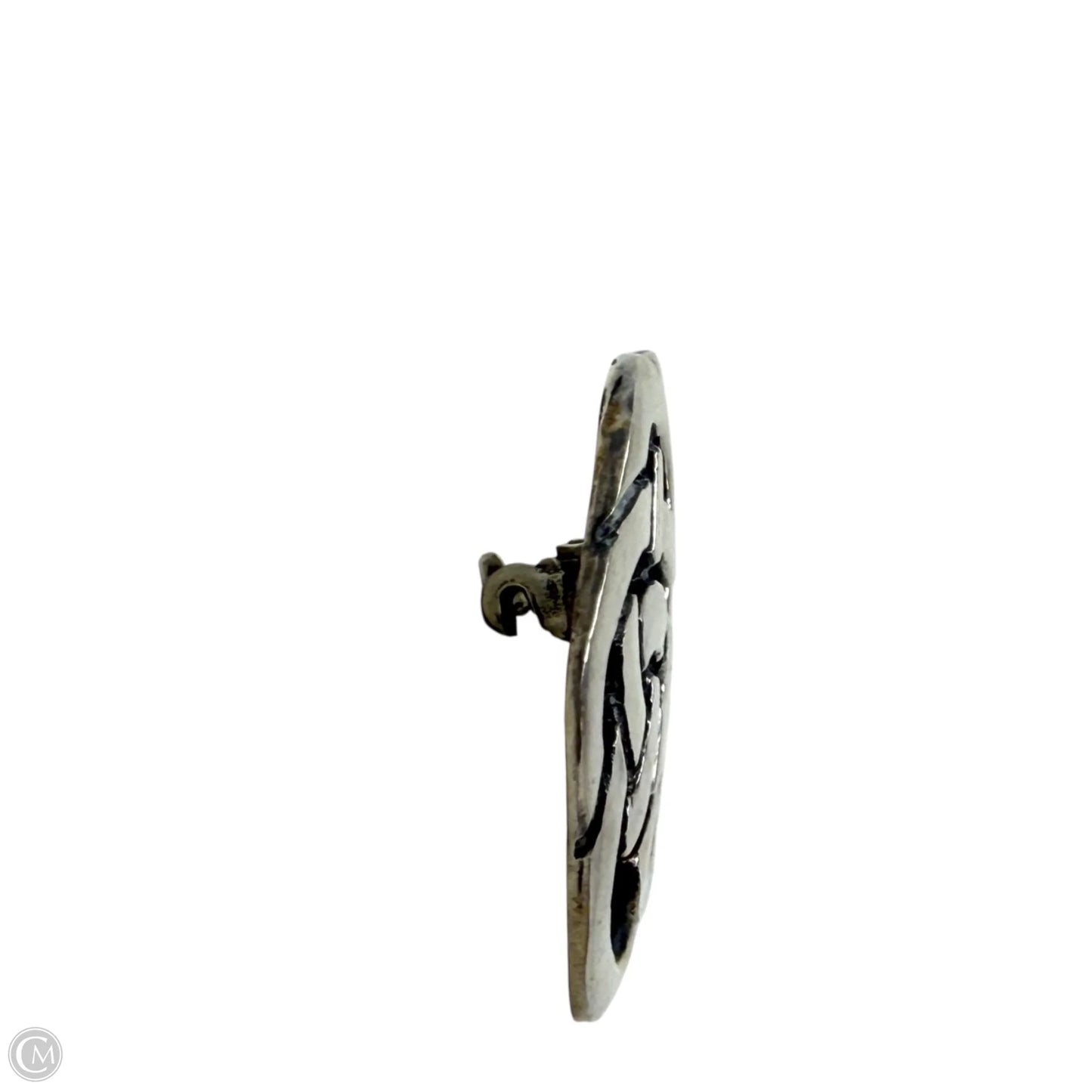 Sterling Silver Celtic Knot Brooch Stamped BB