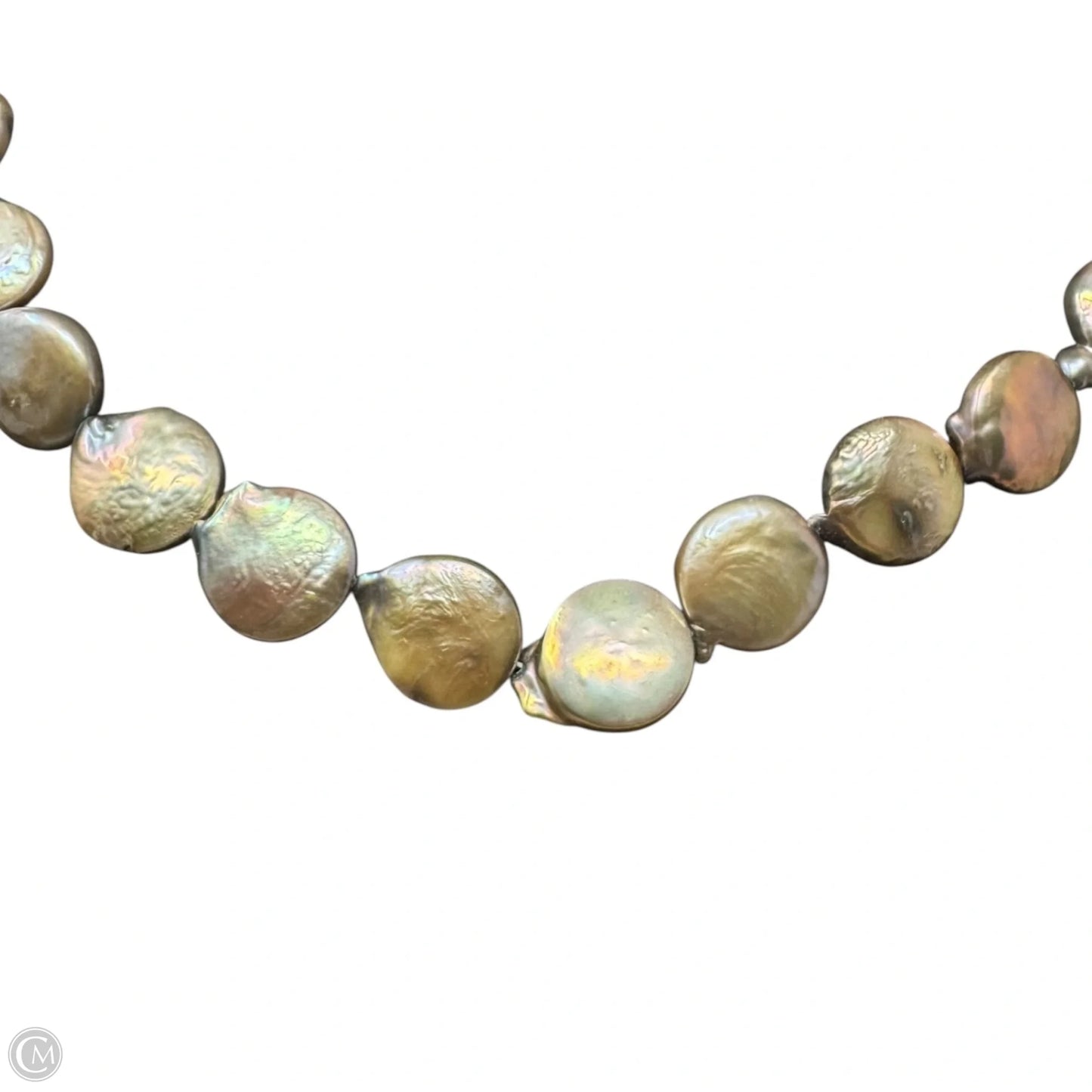 Pearl Coin Beaded Necklace By Teng Yue