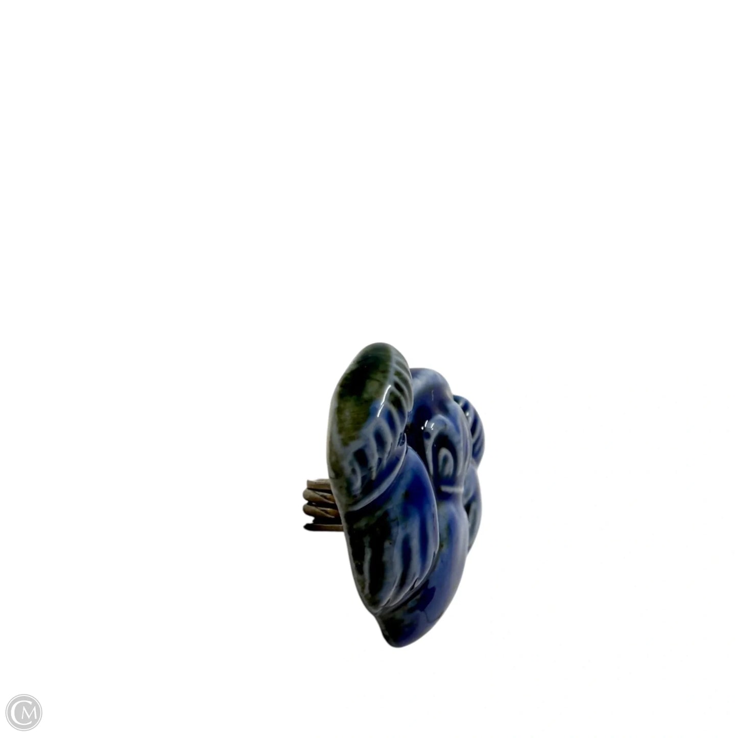 Vintage Ceramic Claddagh Brooch