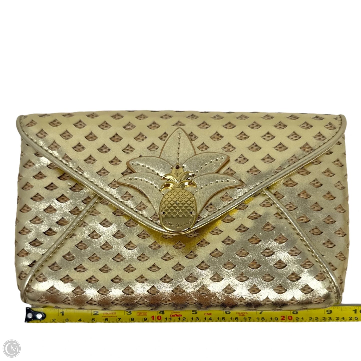 Pineapple Clutch Designer By Lilly Pulitzer, Size: Medium