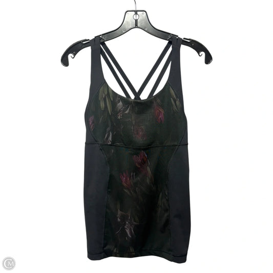 Athletic Tank Top By Lululemon In Floral Print, Size: 12