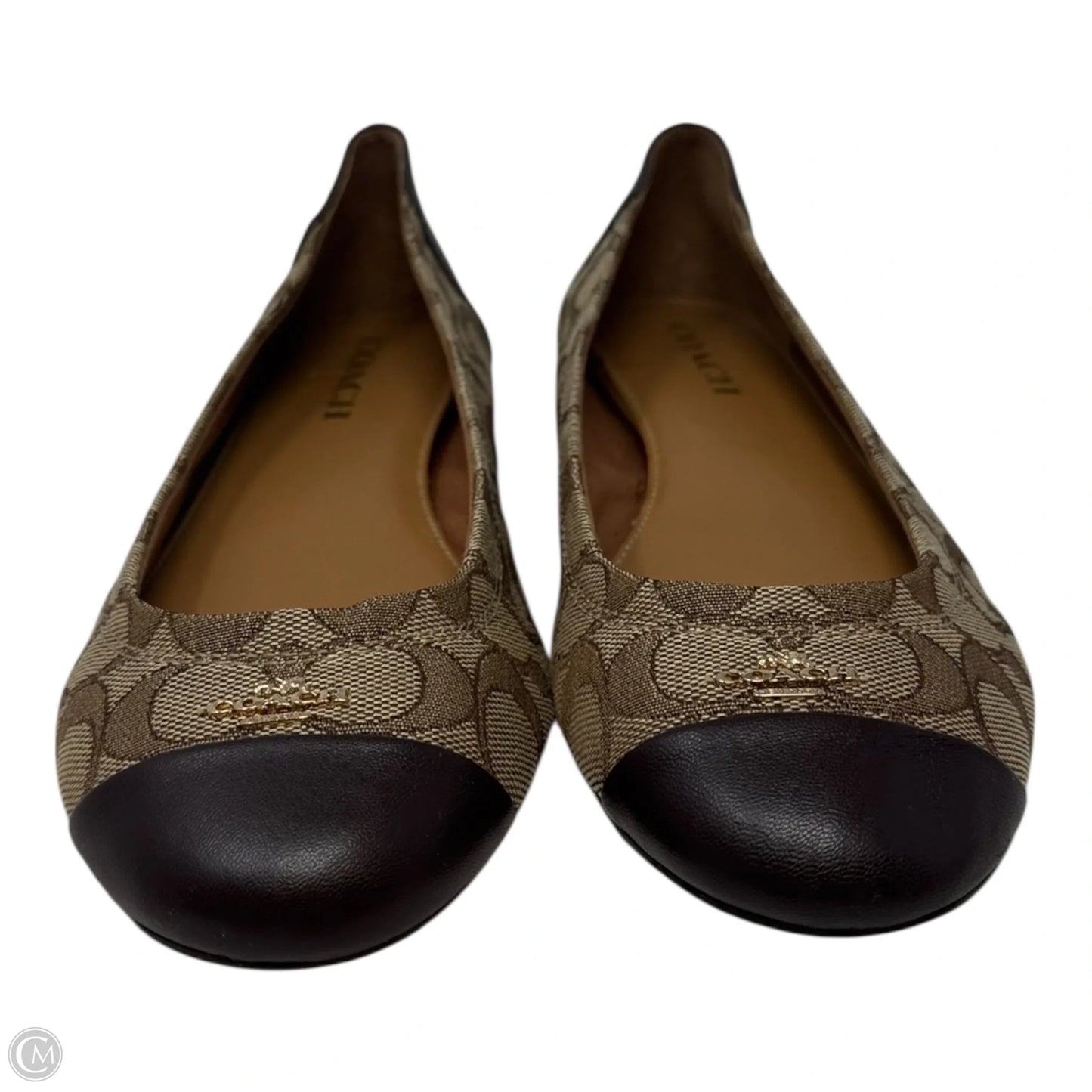 Shoes Designer By Coach In Brown & Tan, Size: 8